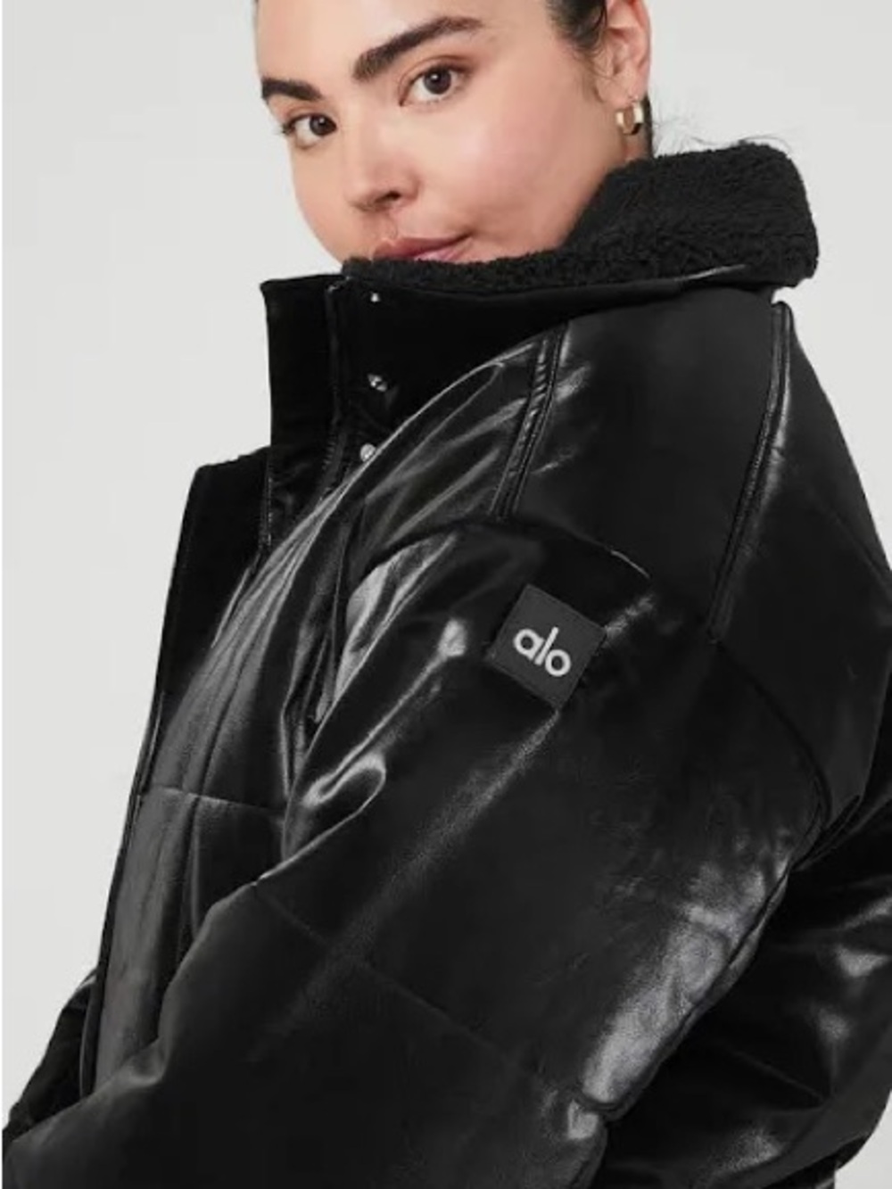 Alo Yoga Orion Cropped Puffer Jacket - Size Small - Picture 14 of 16